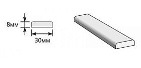 Притворная планка для дверей Браво, Л-13 (Венге) 